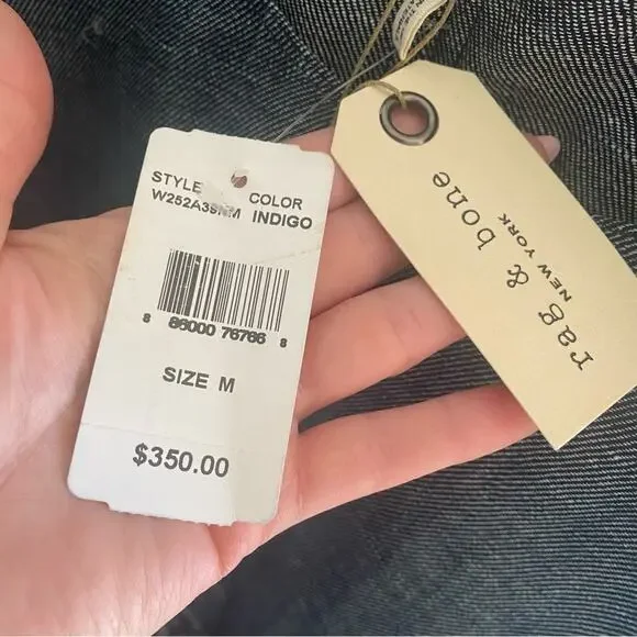 NEW Rag & Bone New York denim cropped sleeveless top - Picture 4 of 5